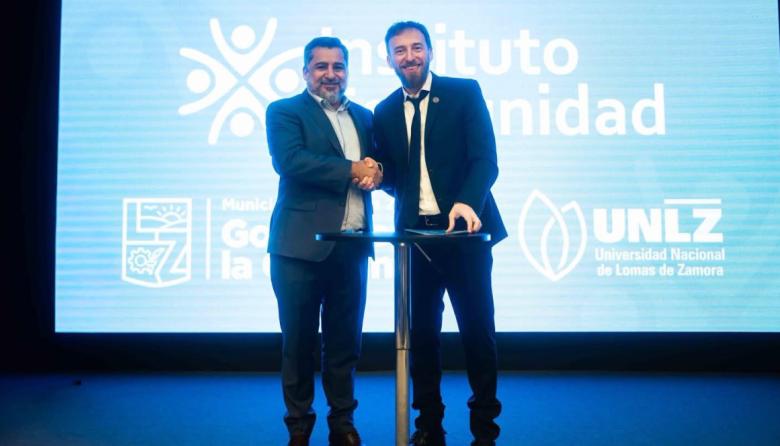 Otermín y Molea pusieron en marcha el Instituto Comunidad junto a la UNLZ