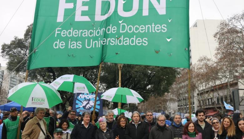 FEDUN celebró el "alto" acatamiento al paro en universidades