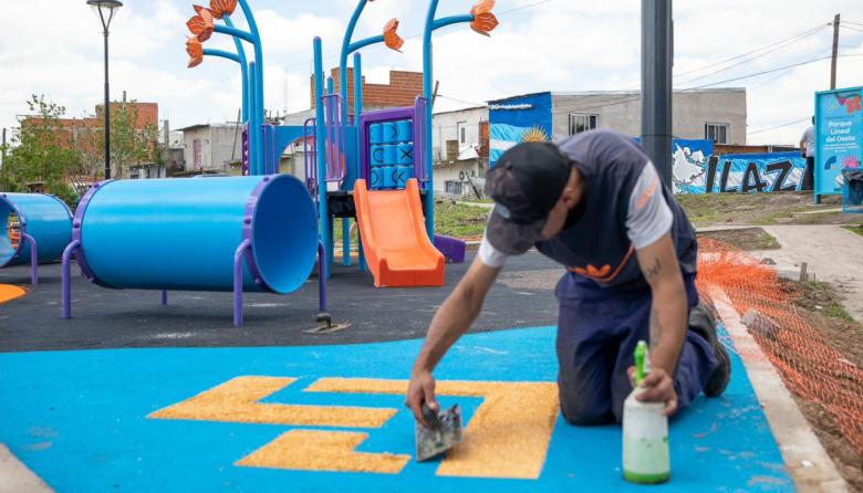 Avanzan las obras del Parque Lineal del Oeste