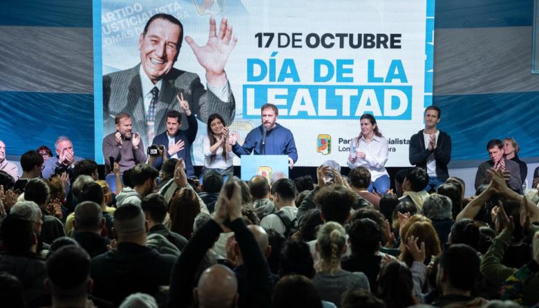 Otermín lideró un acto en el PJ local y acompanó a la militancia que apoyó a Cristina