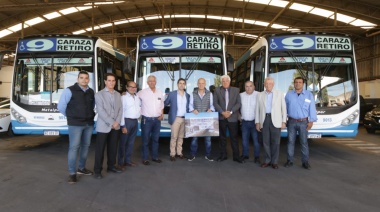Grindetti presentó el nuevo recorrido de la Línea 9 por el Puente Olímpico