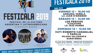 Vuelve el Festicala con Cuti y Roberto Carabajal, Adriana Varela y Los Pericos