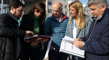 Grindetti y Stanley recorrieron el Polo Educativo de Villa Jardín