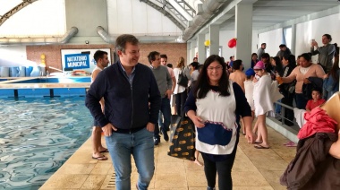 Cascallares asistió a una jornada del programa "Chicos al Agua"
