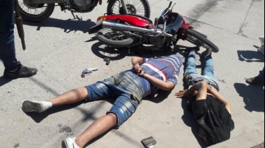 Otro ataque de motochorros, ahora con un arma de juguete