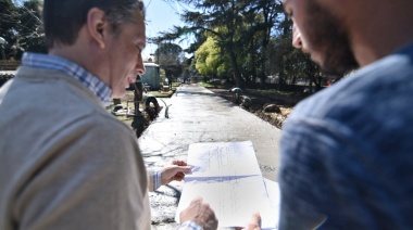 Gray supervisó obras en la Plaza San Martín