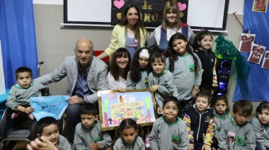 Grindetti festejó los 75 años de Lanús en el Jardín Montessori