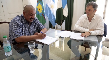 Firmaron el convenio para municipales brownianos