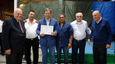 Cascallares compartió el brindis de fin de año con los Bomberos Voluntarios