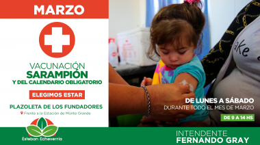 El Municipio continúa con la campaña de vacunación contra el sarampión
