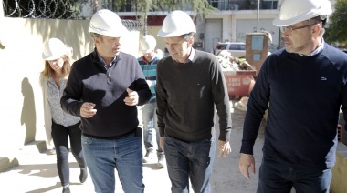 Katopodis visitó Brown y junto a Cascallares recorrieron las obras del hospital Burgwardt