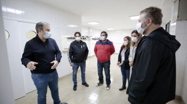 Cascallares recorrió la obra del hospital Burgwardt de Longchamps