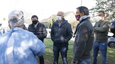 Grindetti recibió a Arroyo y recorrieron los operativos en Villa Sapito