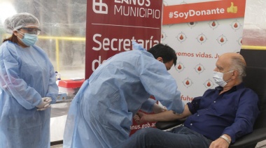 Grindetti donó plasma: “Todos tenemos que colaborar para vencer al Covid-19