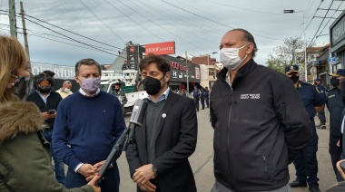 Kicillof entregó 60 patrulleros para fortalecer la seguridad del distrito