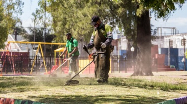 Lanús: el municipio avanza en el arreglo y mantenimiento de las plazas