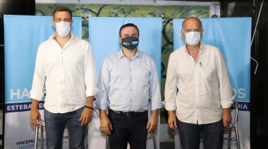 Grindetti y dirigentes de Cambiemos lanusenses visitaron Echeverría para fortalecer "Hacemos"