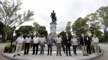 Cascallares homenajeó al Almirante Guillermo Brown en el 164° aniversario de su fallecimiento