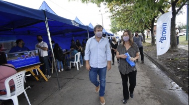 Cascallares y Frederic recorrieron un operativo de seguridad integral
