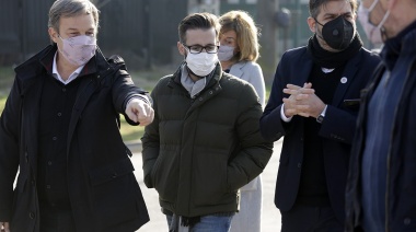 Cascallares, Bianco y Simone supervisaron obras hidráulicas y de urbanización en Don Orione