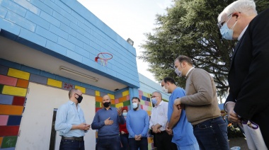 Insaurralde supervisó obras y entregó equipamiento en el Hogar Pereyra