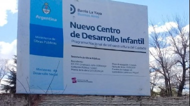 Comenzó la construcción de un nuevo Centro de Desarrollo Infantil