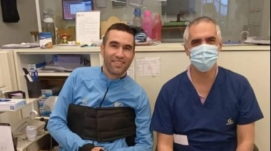 “El ambiente del fútbol es muy solidario y me está dando fuerza”, resaltó Enzo Baglivo