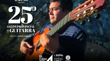 Se realizará una nueva edición del Salón Provincial de la Guitarra en el Teatro Roma de Avellaneda