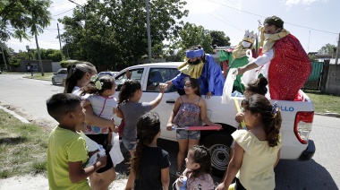 Los Reyes Magos llevaron alegría y magia a los niños de las instituciones de Brown