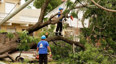El Municipio de Brown extendió el operativo frente al temporal que afectó a la Región