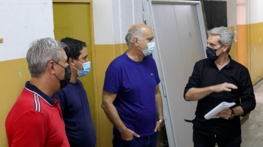 Grindetti supervisó obras en escuelas de Monte Chingolo de cara al ciclo lectivo 2022
