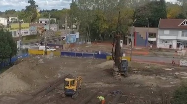 Avanza la construcción del paso bajo nivel en la calle Diehl