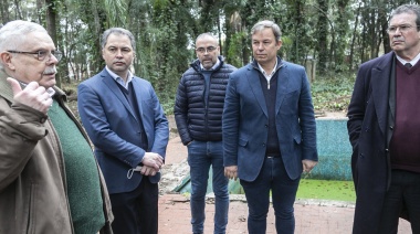 Cascallares y Fabiani recorrieron con el hijo de Ramón Carrillo la renovada Quinta Antares