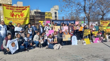 Familiares de Zamira se movilizaron acompañados por los abuelos de Lucio Dupuy