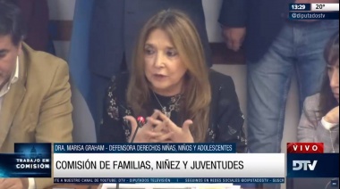Graham presentó el informe anual de gestión de la Defensoría de las Niñas, Niños y Adolescentes