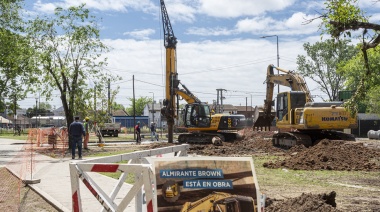 Finalizó la obra hidráulica y colocan los pilotes para el paso bajo nivel de Calzada