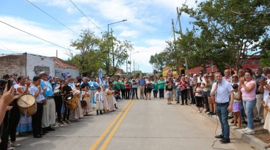 Gray inauguró la repavimentación de la avenida 9 de Julio