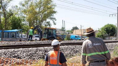 Cascallares destacó el avance de la obra de la nueva estación de trenes de la Universidad