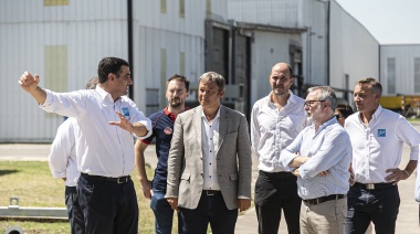 Cascallares y Sabbatella recorrieron empresas que avanzan con herramientas para el saneamiento ambiental