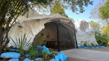 El Municipio presentó la puesta en valor de la gruta del Cottolengo Don Orione