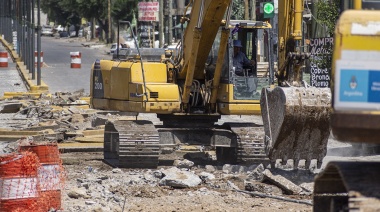 El Municipio avanza con la remodelación integral de un extenso tramo de la avenida San Martín