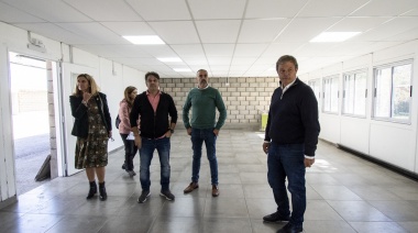 Cascallares recorrió las obras en la nueva Casa de la Cultura de Don Orione