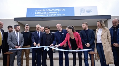 Kicillof e Insaurralde inauguraron la Alcaidía Departamental de Lomas de Zamora