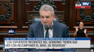 Rossi brinda un informe de gestión en Diputados