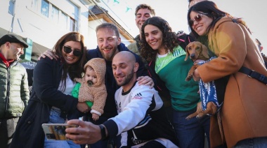 Otermín participó de los festejos por los 150 años de Banfield