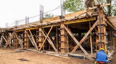 Avanza la construcción del segundo edificio de aulas para el Instituto de Formación Docente N° 41