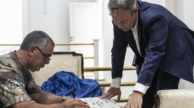 Emotivo encuentro de Cascallares con ex combatientes que viajaron a las Islas Malvinas