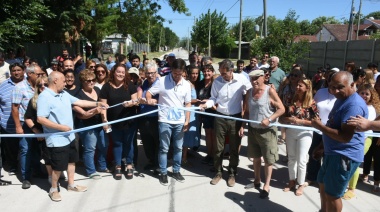 Katopodis y Mantegazza inauguraron obras hidráulicas en Alejandro Korn