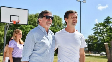Sileoni y Mantegazza recorrieron el Polideportivo Municipal Padre Mugica