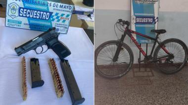 Cayó un adolescente de 17 años que estaba armado y "a los tiros" en la calle